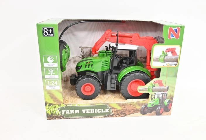 Tracteur RC avec grappin à bois 1:24