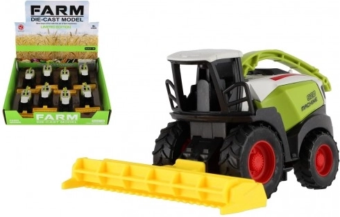 Plastic pull-back combine harvester 13 cm – set of 8