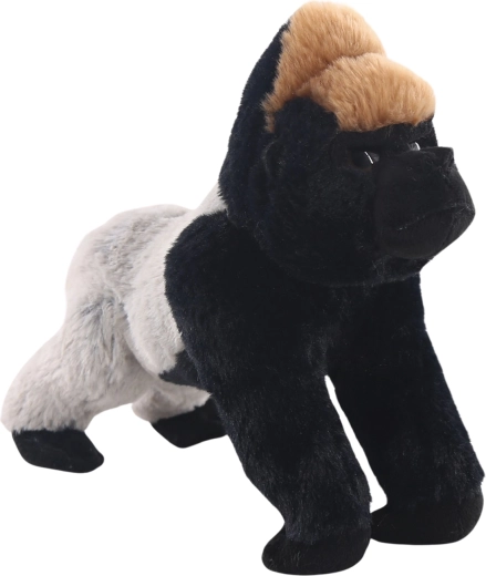 Gorille dos argenté en peluche 25 cm