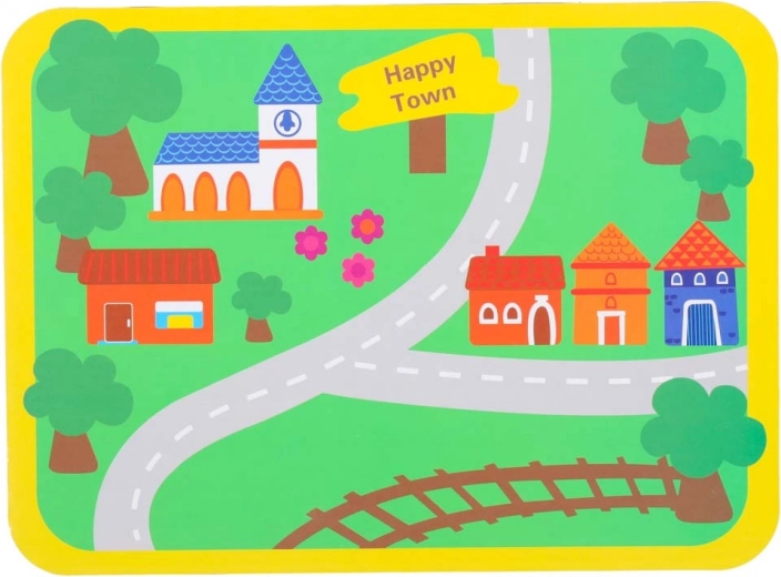 Happy Town play mat for story-based play