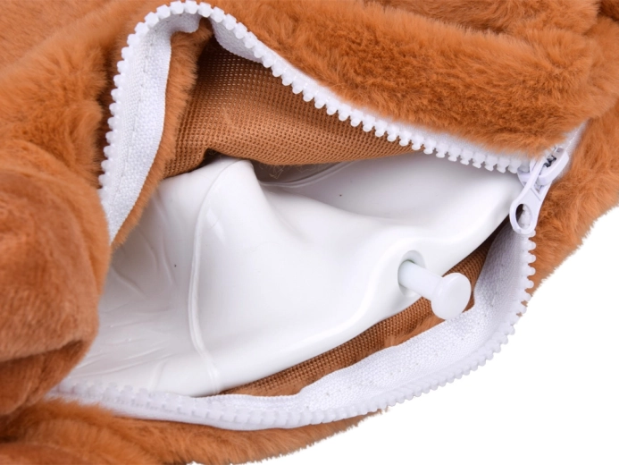 Einfache Vorbereitung: aufzippen, aufpumpen, hopsen