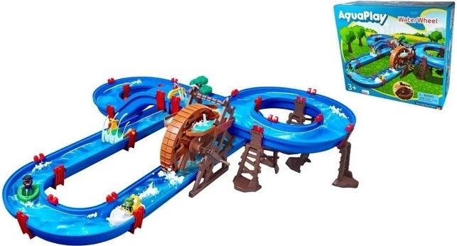 Aquaplay water track with water wheel
