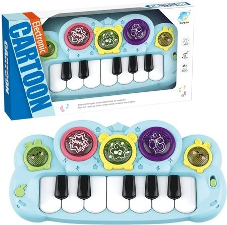 Petit piano enfant bleu