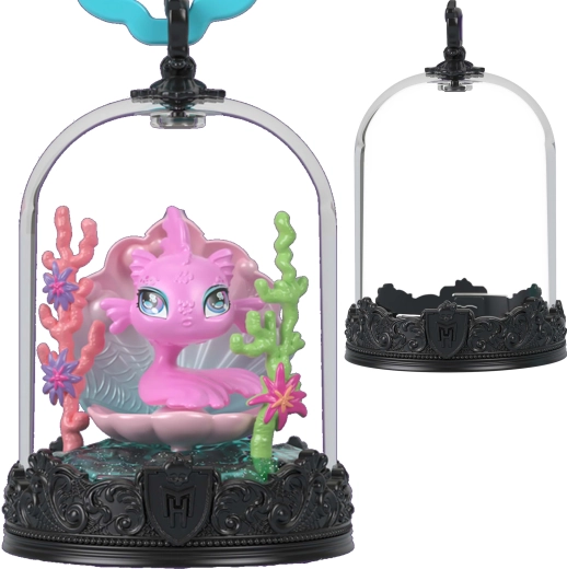 Monster High Neptuna figure in a keychain with accessories