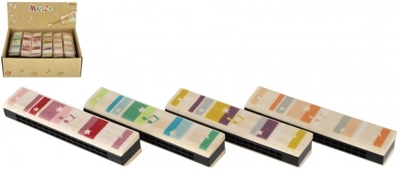 Houten mondharmonica voor kinderen 13 cm