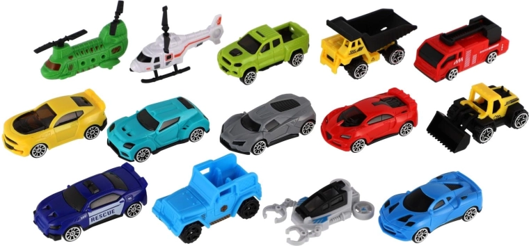 14 verschillende voertuigen voor eindeloos speelplezier