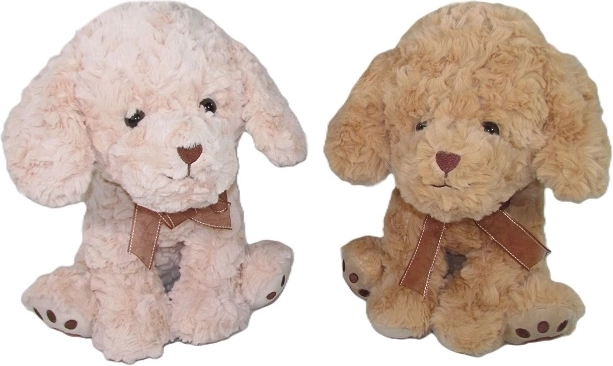 Plush Dog with Bow 30 cm