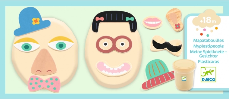 Set de pâte à modeler DJECO pour les tout-petits Visages