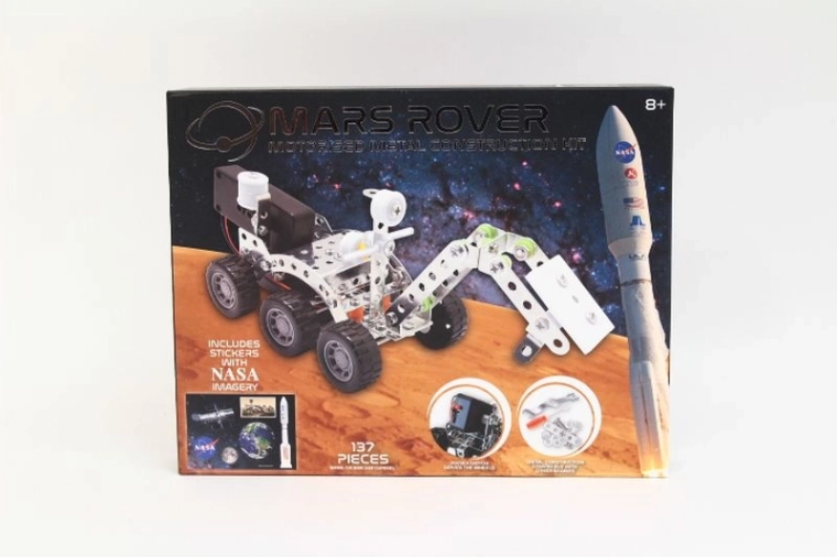 NASA metal Mars rover construction set with motor