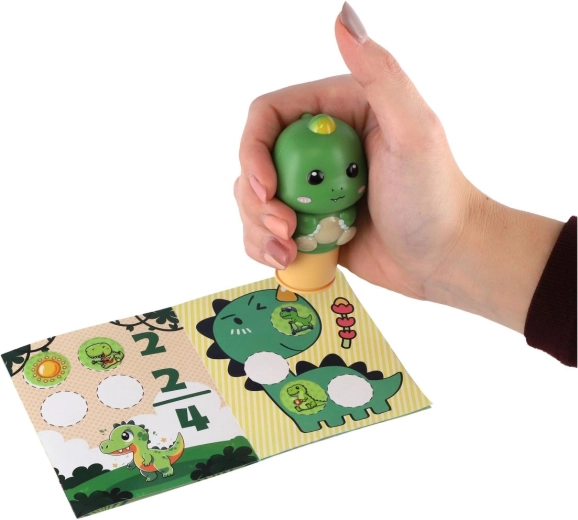 Tampon ergonomique au motif dinosaure