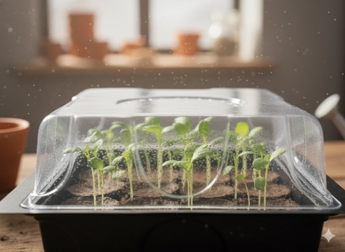Microclimat réglable pour une germination rapide