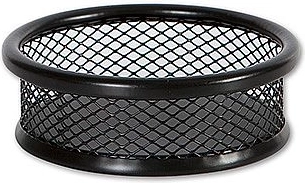 Metalen bakje voor paperclips CONCORDE, zwart