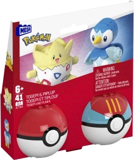 Poké Ball Mega Construx set with Togepi and Piplup
