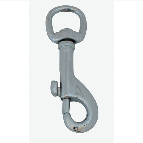 Mousqueton pivotant 55 × 10 mm, chromé, lot de 10 pièces