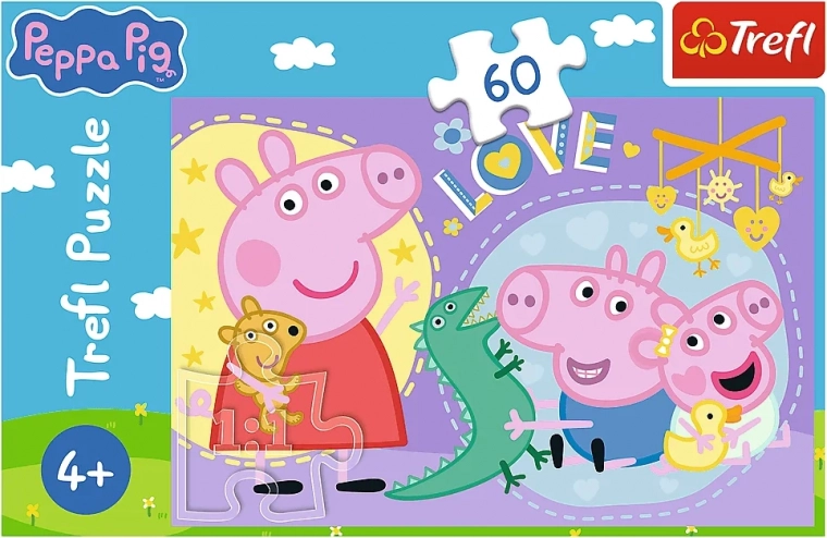 Puzzle 60 Teile Glückliches Schweinchen – Peppa Pig