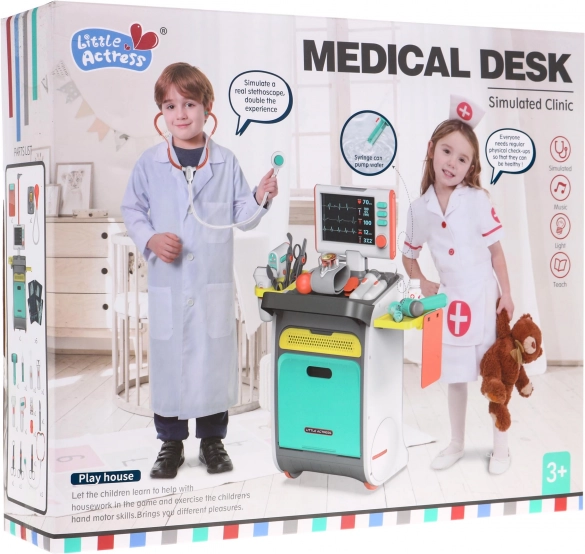 Children's Medical Trolley with Interactive Features and 20+ Accessories
