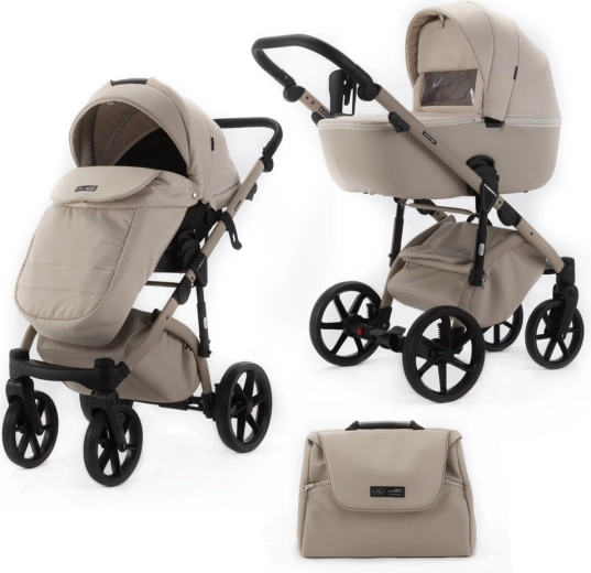 Poussette combinée Adamex Nola Natura Vanilla 2-en-1