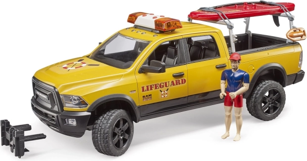 Bruder Dodge RAM kustwacht met reddingswerker en accessoires