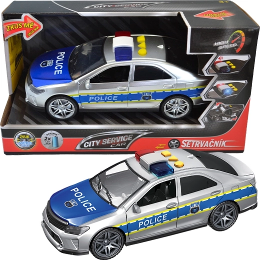 Voiture de police City Service 1:14 avec effets sonores et système à rétrofriction