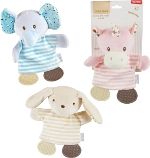 Plüsch-Rassel Tierchen für Babys