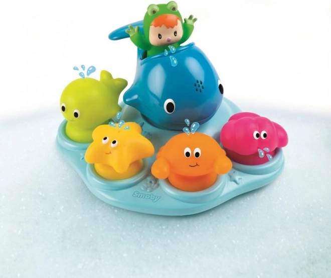 Île flottante Cotoons avec animaux pour le bain