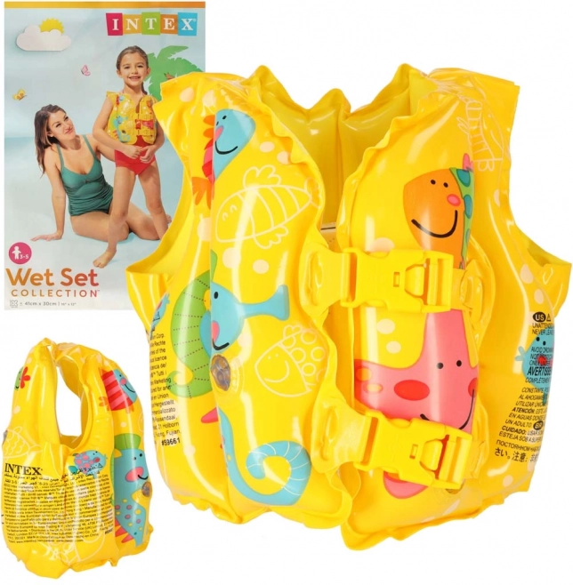 Inflatable swimming vest for children 3–5 years INtex