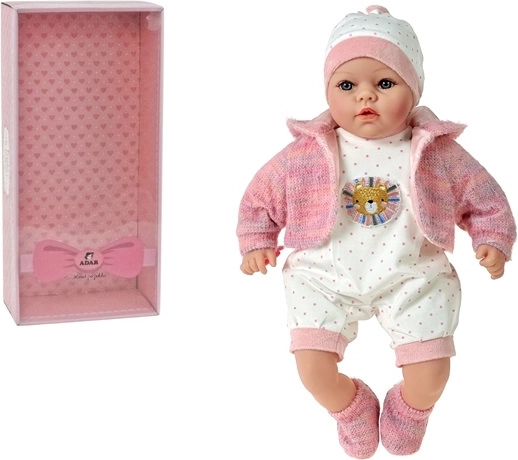 Pratende babypop met geluiden (Pools) 45 cm