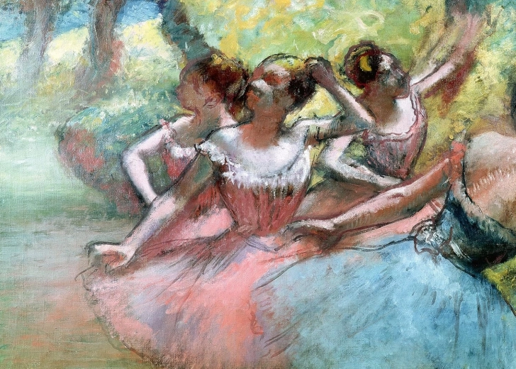 Ravensburger Puzzle Art Collection: Vier ballerina’s op het podium 1000 stukjes