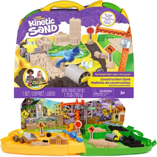 Kinetic Sand Construction Site – kinetic sand 793 g and accessories