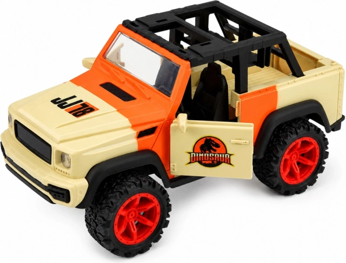 Off-road vehicle with opening doors and rear hatch