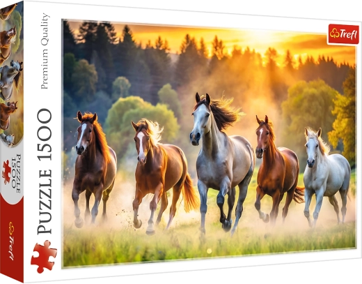 Puzzel 1500 stukjes – Wilde paarden TREFL