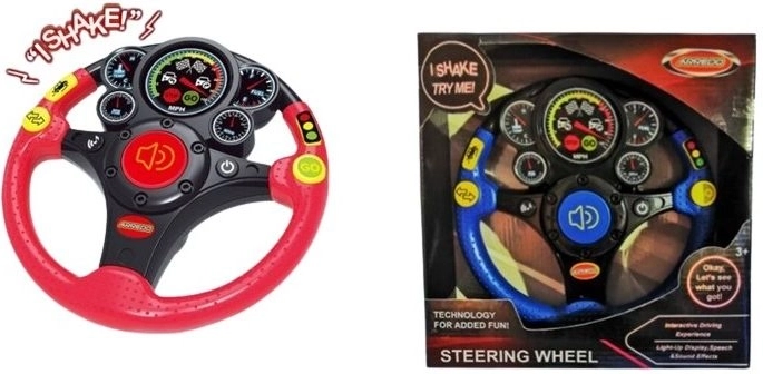 Interactive kids’ steering wheel with vibration
