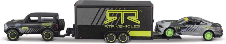 Maisto Design Team Haulers Ford Bronco met aanhanger en Ford Mustang GT 1:64