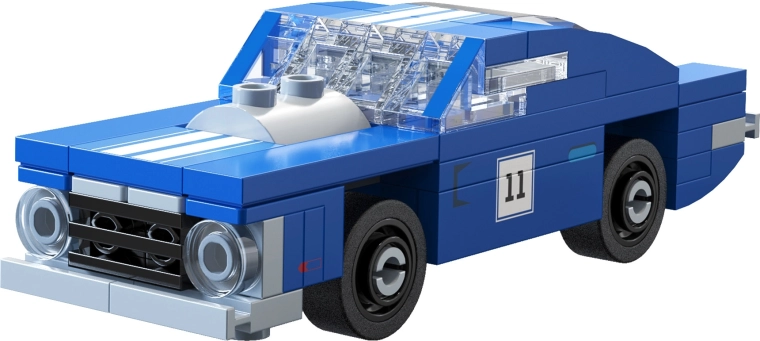 Detailed blue Blaze Stallion model