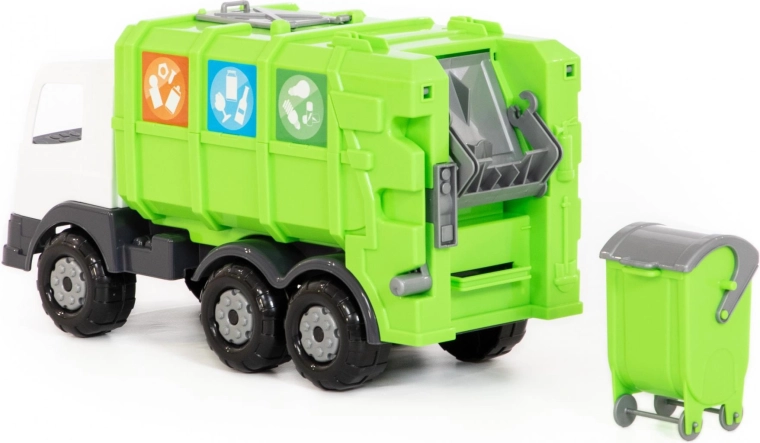 Realistisches Auskippen des Containers