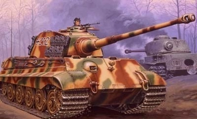 Kunststof modeltank Tiger II Ausf. B