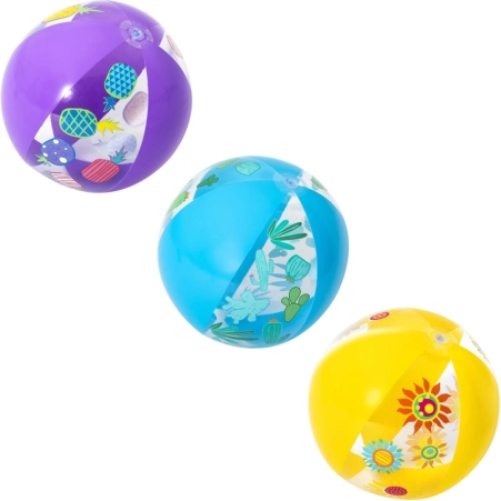 Bestway aufblasbarer Strandball mit Blumenmuster 51 cm