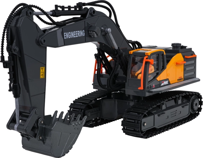 Metalen bak en realistische werkbewegingen