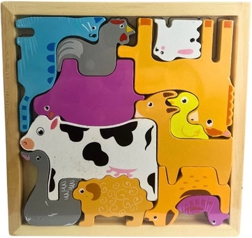 Puzzle en bois – animaux domestiques