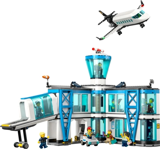 Realistic airport with interactive features