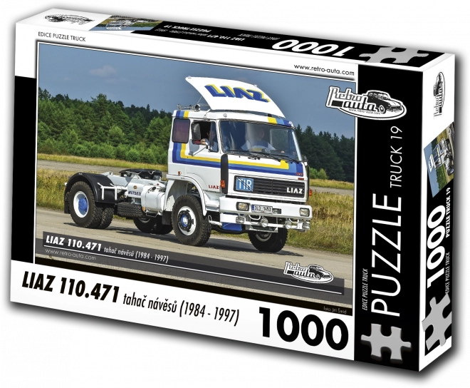Puzzle RETRO-AUTA: LIAZ 110.471 Sattelzugmaschine (1984–1997), 1000 Teile