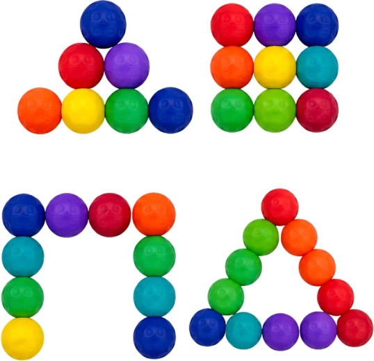 Colorful magnetic puzzle for creating patterns