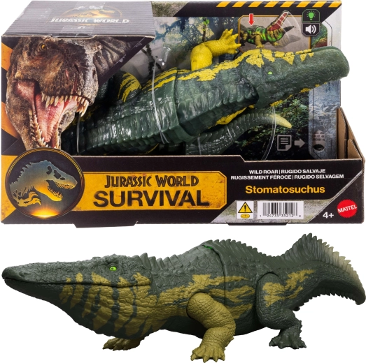 Interactive Jurassic World Stomatosuchus dinosaur with sound and light