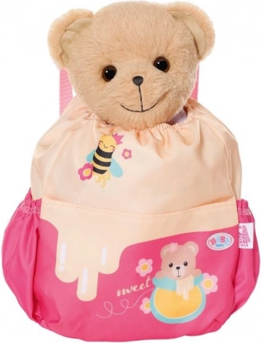 Baby Born pink backpack for teddy bear