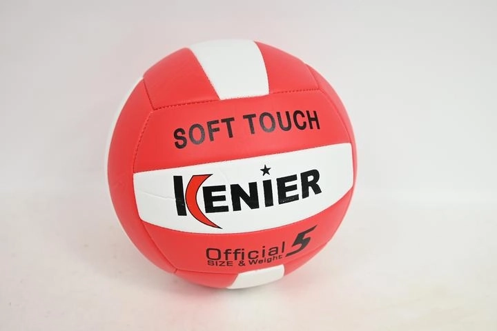 Ballon de volley-ball blanc et rouge