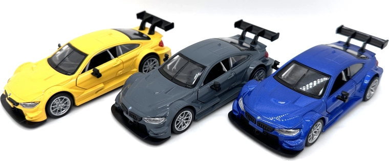 Metalen model BMW M4 DTM met lichten en geluiden (3 varianten)