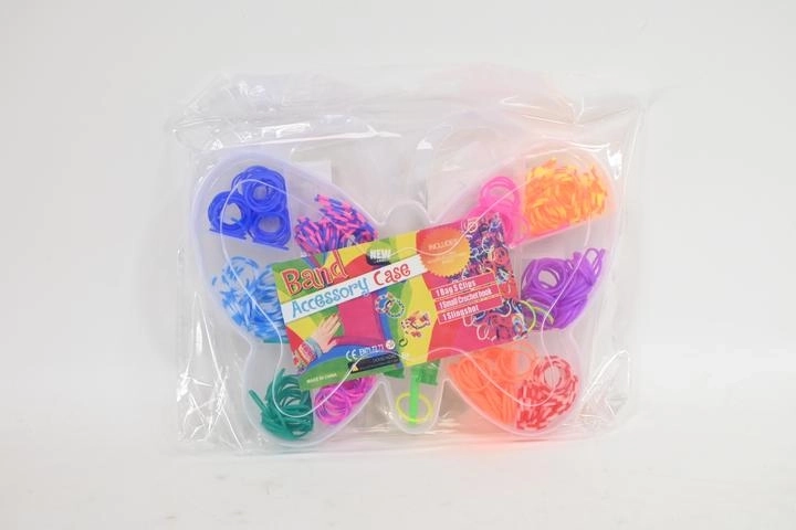 Kit de fabrication de bracelets avec organiseur en forme de papillon