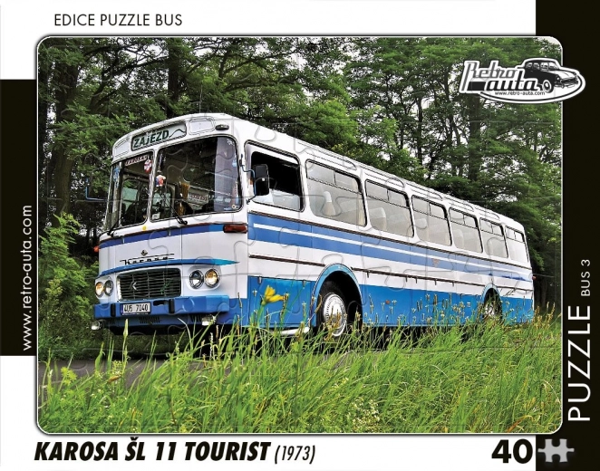 Puzzel retrobus Karosa ŠL 11 Tourist 1973 – 40 stukjes
