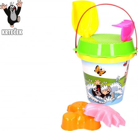 Sand set LITTLE MOLE 1.5 l yellow