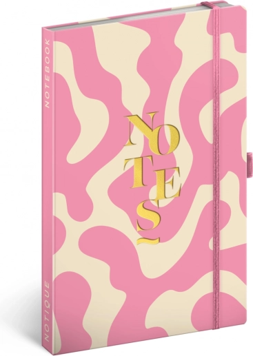 Carnet NOTIQUE rose 13 × 21 cm